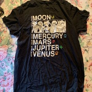 Sailor Moon  Graphic Tee - Planet Names Print Size Medium